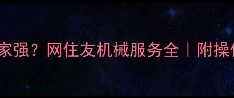 湖南挖掘机租赁哪家强网住友机械服务全附操作技巧与避坑指南