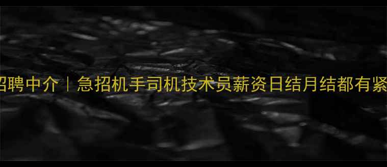 图片 漳州挖掘机招聘中介｜急招机手司机技术员薪资日结月结都有紧急联系电话2