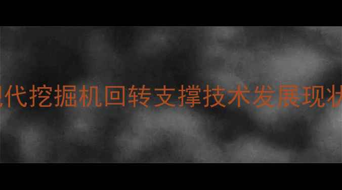 图片 现代挖掘机回转支撑技术发展现状1