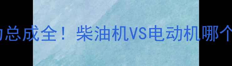 现代液压挖掘机动力总成全柴油机VS电动机哪个更香附选型指南