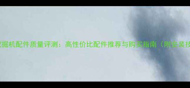 图片 祥瑞挖掘机配件质量评测：高性价比配件推荐与购买指南（附安装技巧）1