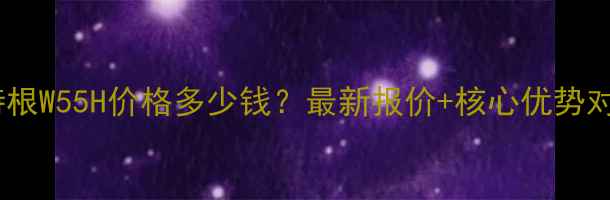 图片 维特根W55H价格多少钱？最新报价+核心优势对比1