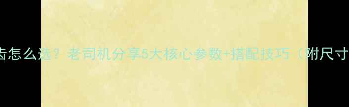图片 装载机斗齿怎么选？老司机分享5大核心参数+搭配技巧（附尺寸对照表）2