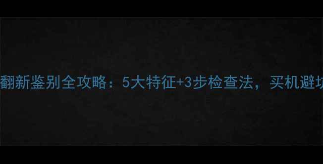 图片 装载机翻新鉴别全攻略：5大特征+3步检查法，买机避坑指南2