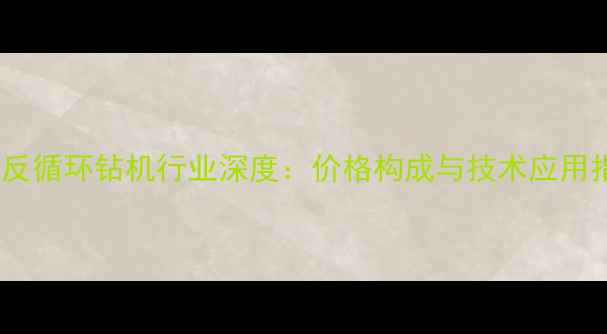 图片 裤带反循环钻机行业深度：价格构成与技术应用指南2