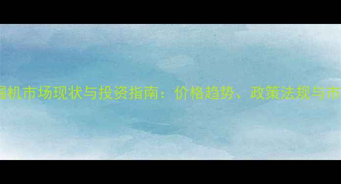 越南二手挖掘机市场现状与投资指南价格趋势政策法规与市场机遇深度