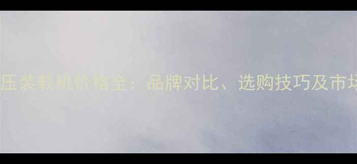 图片 遥控液压装载机价格全：品牌对比、选购技巧及市场趋势1