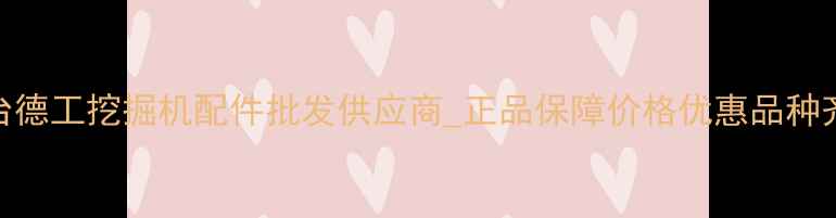 图片 邢台德工挖掘机配件批发供应商_正品保障价格优惠品种齐全