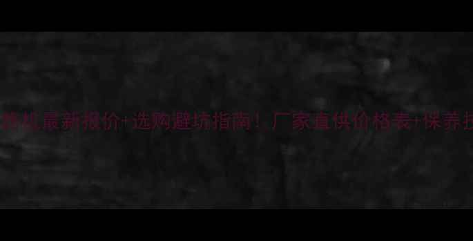 图片 邯郸2吨压路机最新报价+选购避坑指南！厂家直供价格表+保养技巧全公开