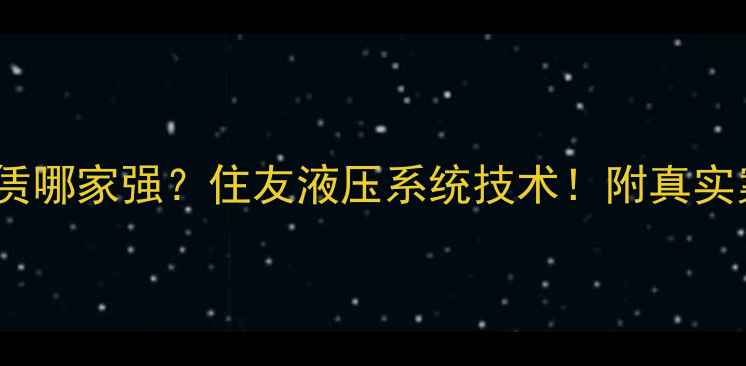 图片 长春挖掘机租赁哪家强？住友液压系统技术！附真实案例+价格清单