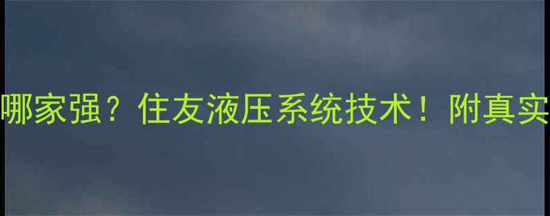 长春挖掘机租赁哪家强住友液压系统技术附真实案例价格清单