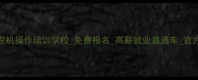 图片 青海西宁挖机操作培训学校_免费报名_高薪就业直通车_官方认证资质