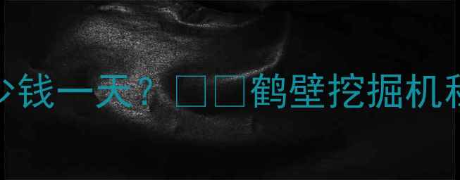 图片 鹤壁50吨铲车租赁多少钱一天？🚜💰鹤壁挖掘机租赁优惠活动+全攻略1