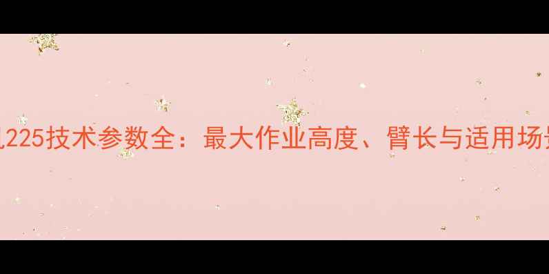 图片 龙工挖掘机225技术参数全：最大作业高度、臂长与适用场景深度解读