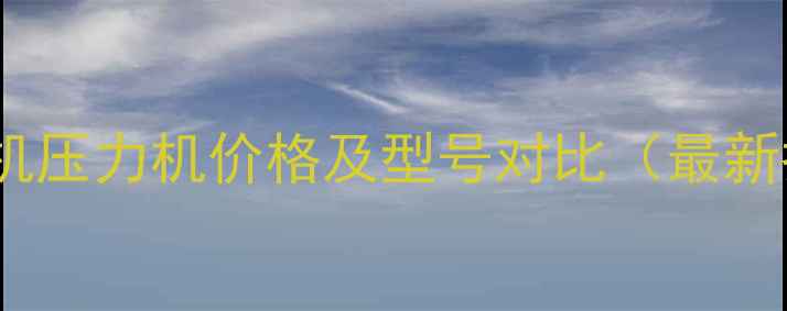 龙工挖机压力机价格及型号对比最新报价