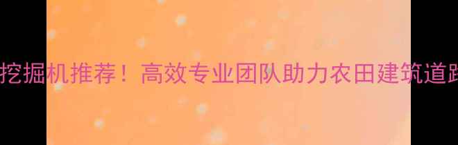 河北沧州树根挖掘机推荐高效专业团队助力农田建筑道路施工根除难题
