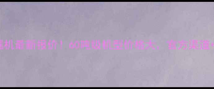中联L9挖掘机最新报价60吨级机型价格大官方渠道配件全攻略