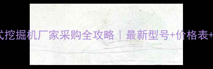 图片 💥福建轮式挖掘机厂家采购全攻略｜最新型号+价格表+避坑指南2