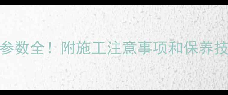 300吨挖掘机技术参数全附施工注意事项和保养技巧附详细数据