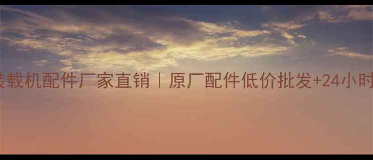 南阳装载机配件厂家直销原厂配件低价批发24小时服务