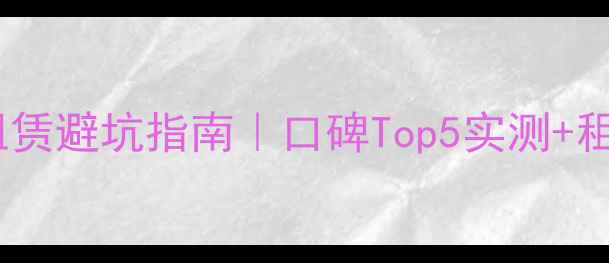 玉溪装载机租赁避坑指南口碑Top5实测租赁全流程