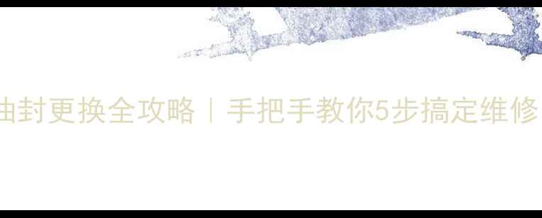 图片 🔧挖机脚踏阀油封更换全攻略｜手把手教你5步搞定维修！附工具清单2