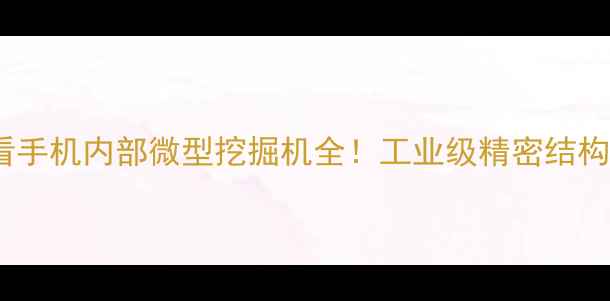 机械控必看手机内部微型挖掘机全工业级精密结构和工作原理
