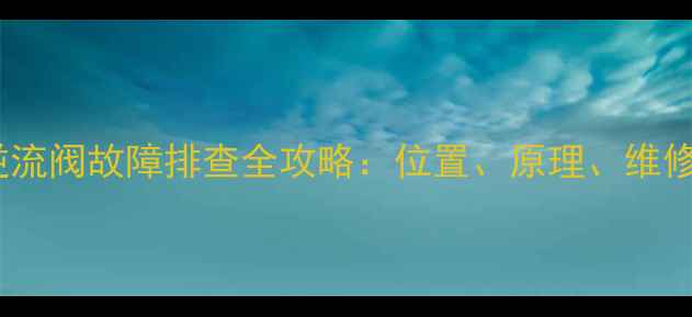 图片 🔧神钢挖掘机逆流阀故障排查全攻略：位置、原理、维修步骤大公开！1