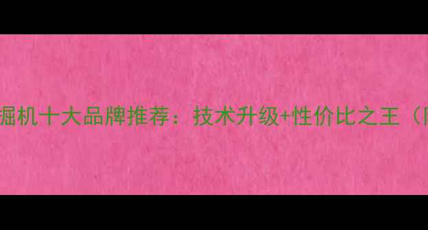 国产轮式挖掘机十大品牌推荐技术升级性价比之王附选购指南