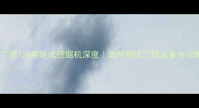 图片 🚜广西120吨轮式挖掘机深度｜高性价比工程装备全攻略1