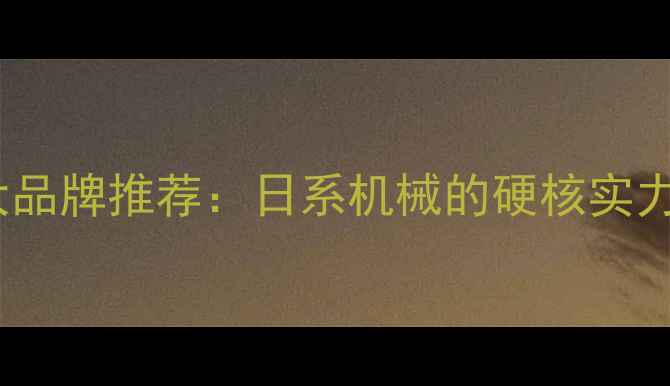 日本挖掘机十大品牌推荐日系机械的硬核实力与选购全攻略